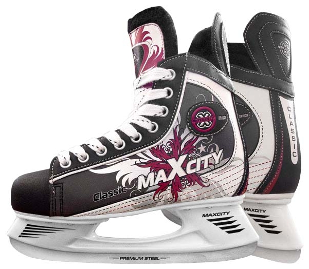 Хоккейные коньки MaxCity Classic Bordo (2012, подростковые)